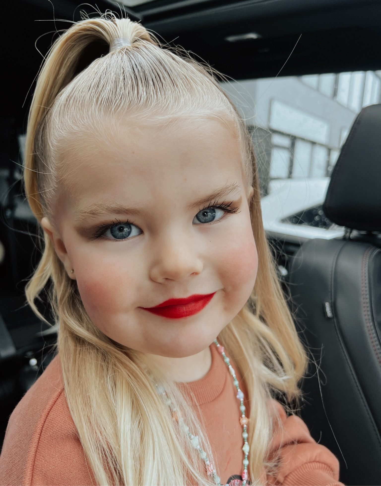 The best no smudge makeup for kiddos in dance. Not the exact eye shadow stick we have, but linked something comparable. Super easy to apply. This lipstick won’t smudge!