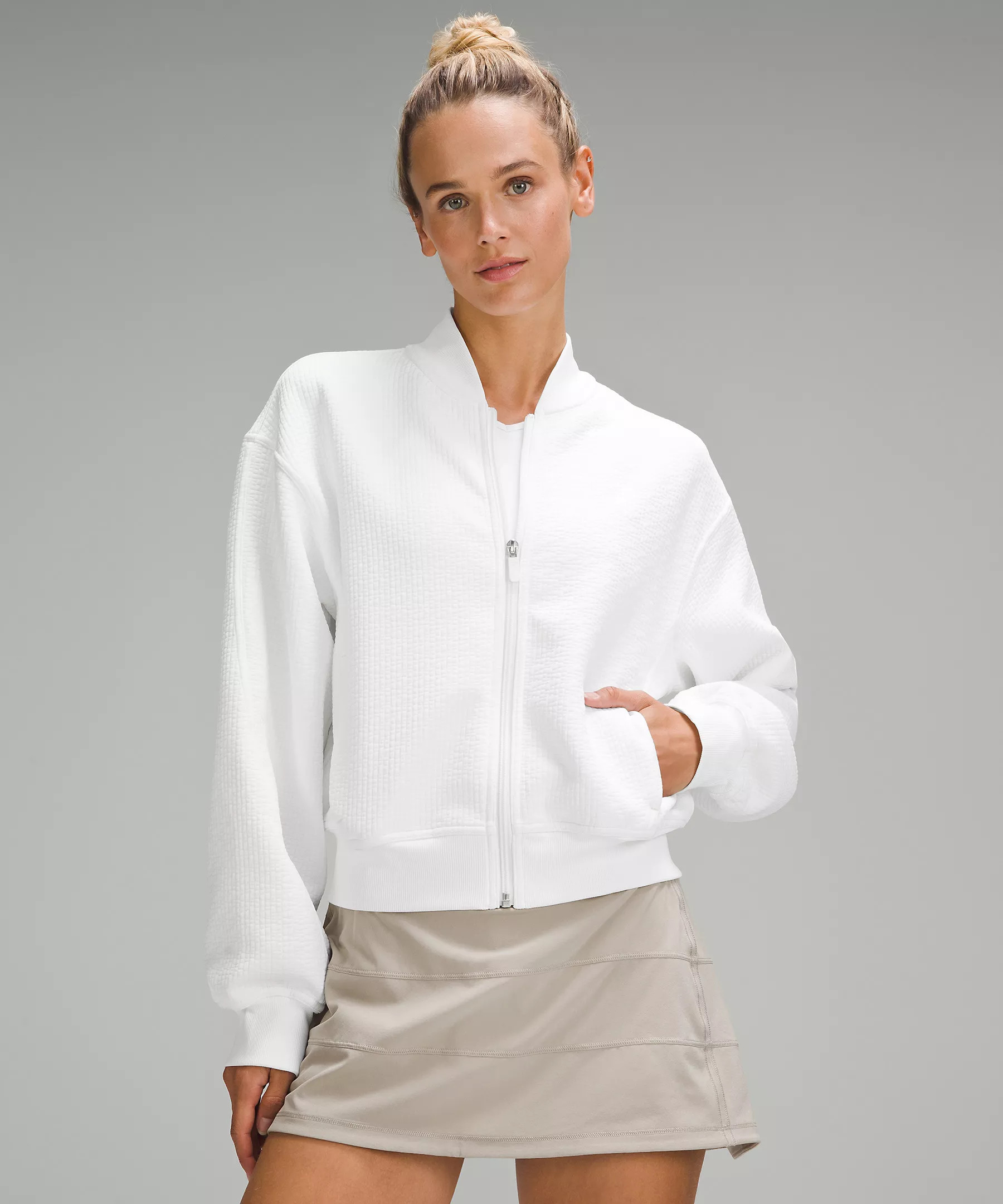 Textured Zip-Front Track Jacket | Lululemon (US)