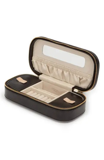 Wolf 'Chloe' Zip Jewelry Case - Black | Nordstrom