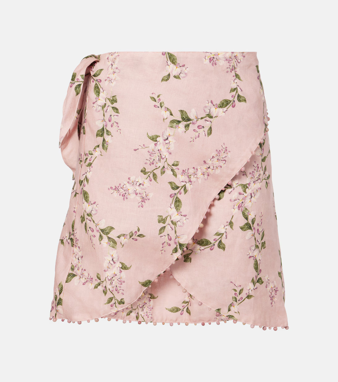 Agustina Wisteria floral linen beach cover-up | Mytheresa (US/CA)