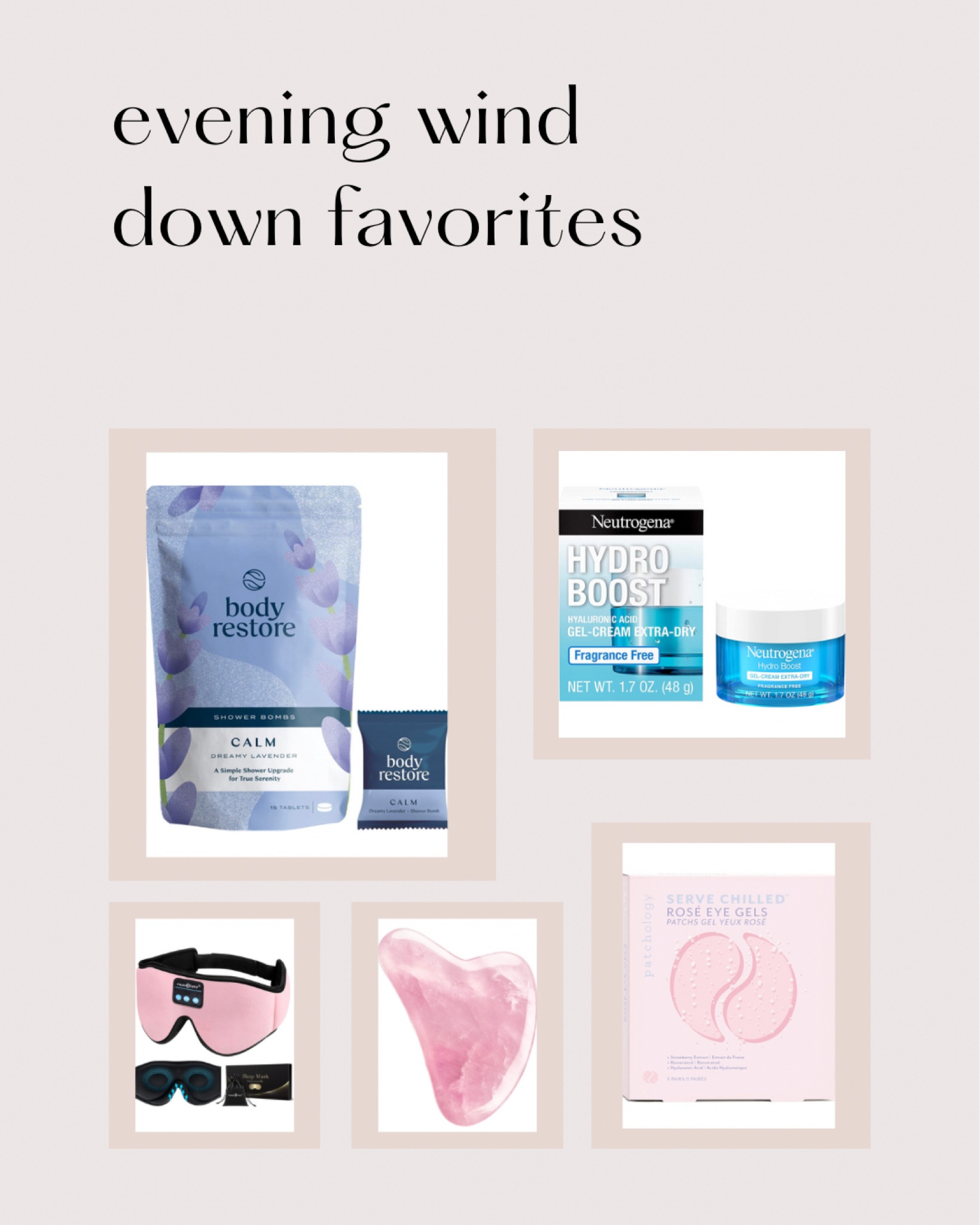 Evening wind down time favorites!

Beauty, skincare, relaxing, favorites, relax 

#LTKunder50 #LTKbeauty