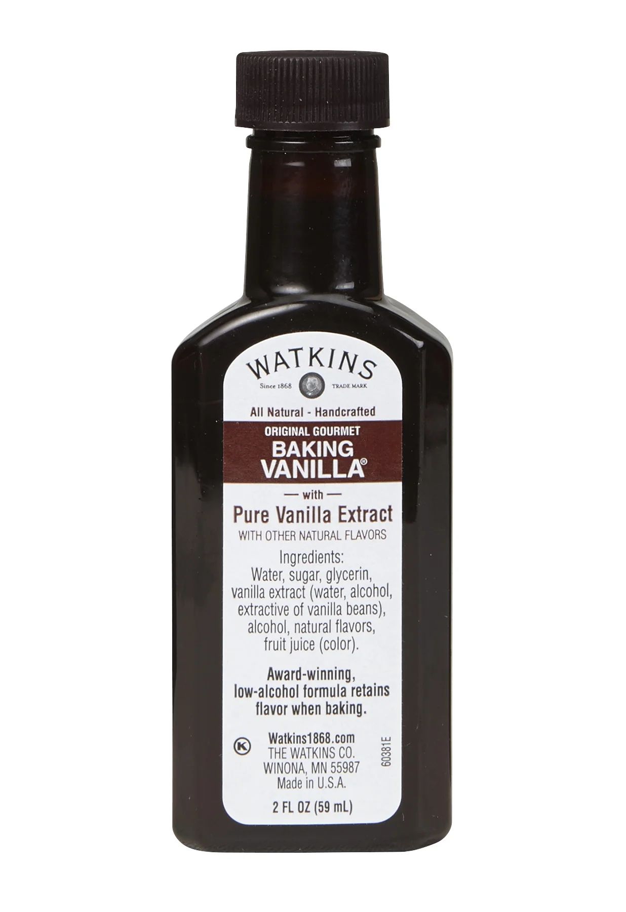 Watkins All Natural Original Gourmet Baking Vanilla Extract, 2 fl oz (Plastic Container) | Walmart (US)