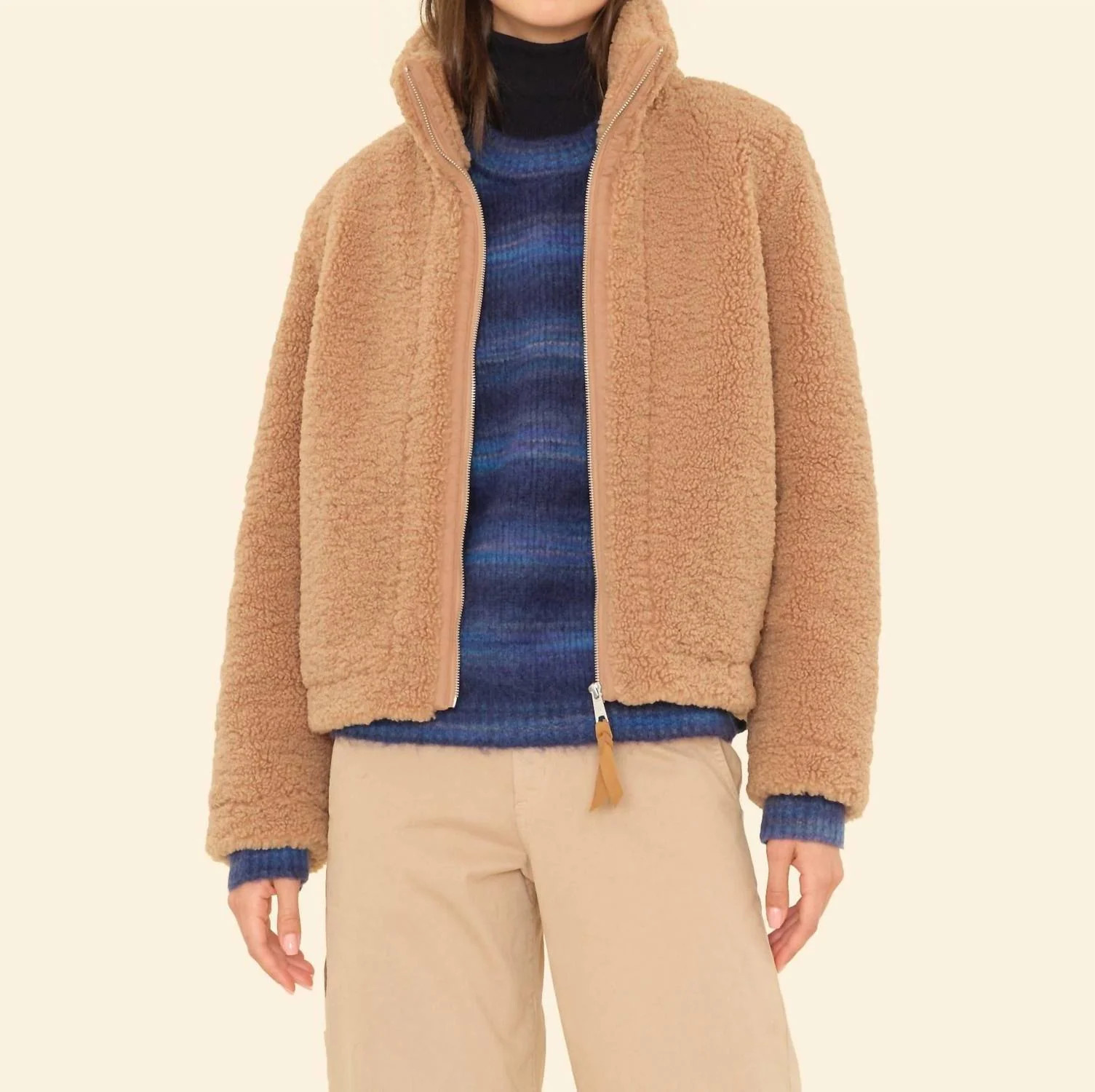 Dree Bomber Jacket In Teddy Brown | Shop Simon