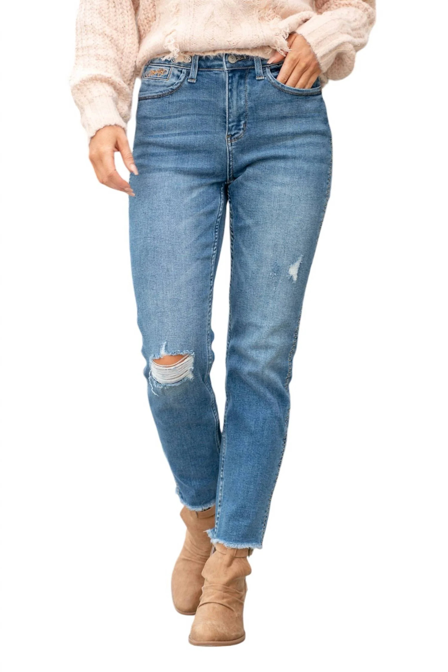 Howdy Jeans In Medium Blue Wash | Shop Simon