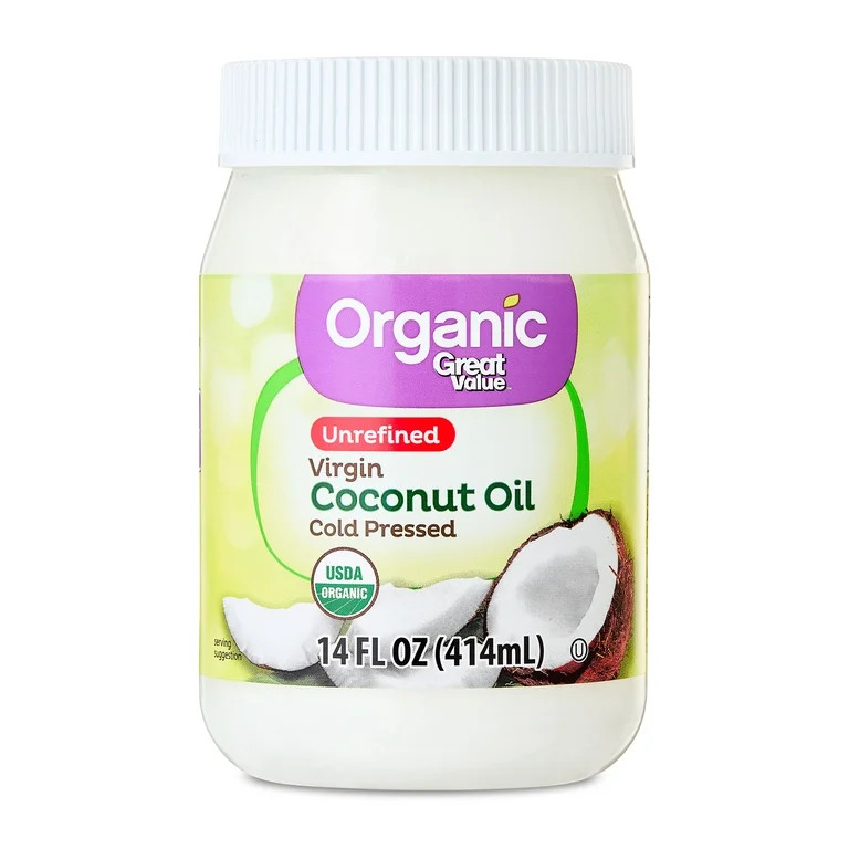 Great Value Organic Unrefined Virgin Coconut Oil, 14 fl oz | Walmart (US)