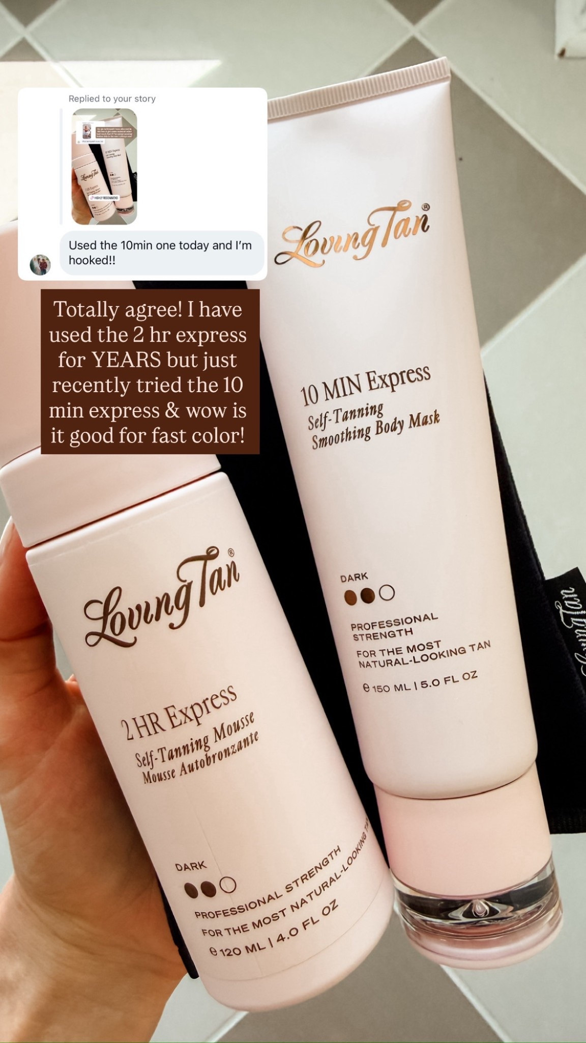 The best self tanner! It’s been a favorite of mine for years! Love this new 10 min express option!

Loverly Grey, Loving Tan, self tanner, beauty finds 

#LTKBeauty