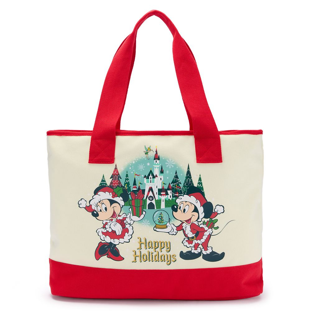 Mickey and Minnie Mouse ''Happy Holidays'' Tote Bag | Disney Store
