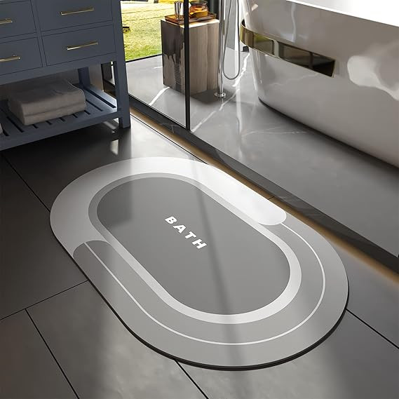 MontVoo Bath Mat - Non Slip, Quick Dry, Stain Resistant Bath Mat Rug for Bathroom Floor - Easy Ca... | Amazon (US)