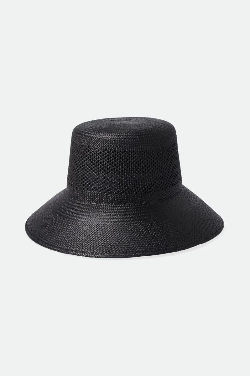 Lopez Panama Straw Bucket Hat - Coronado Black | Brixton