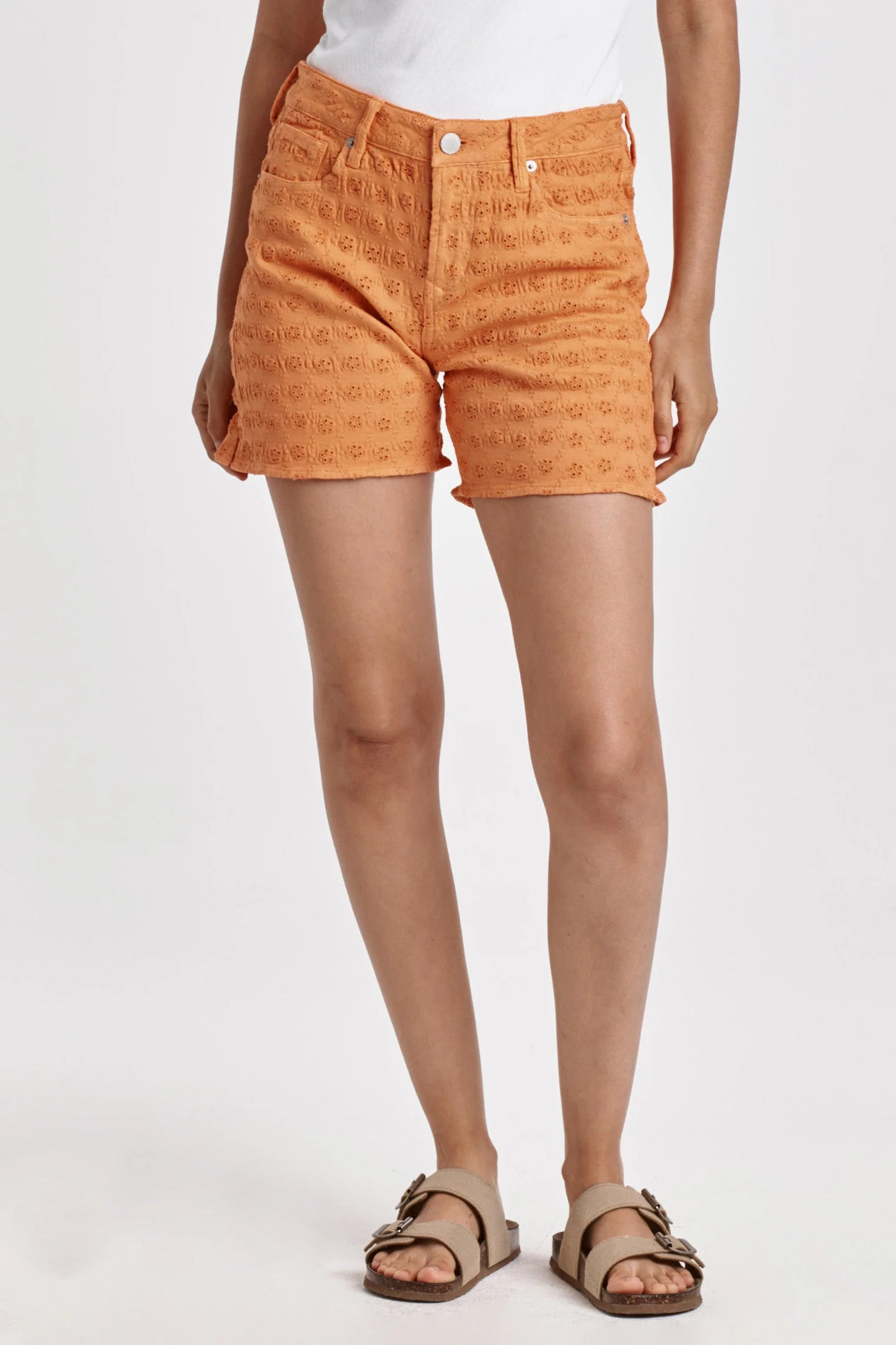 JULIAN DENIM SHORT ORANGE DELIGHT | Dear John Denim