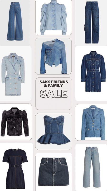 Saks Friends & Family sale - amazing denim pieces 

#LTKSale #LTKstyletip #LTKGiftGuide