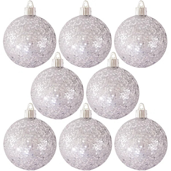 Set of 8 Glitz Ball Ornament | Wayfair North America