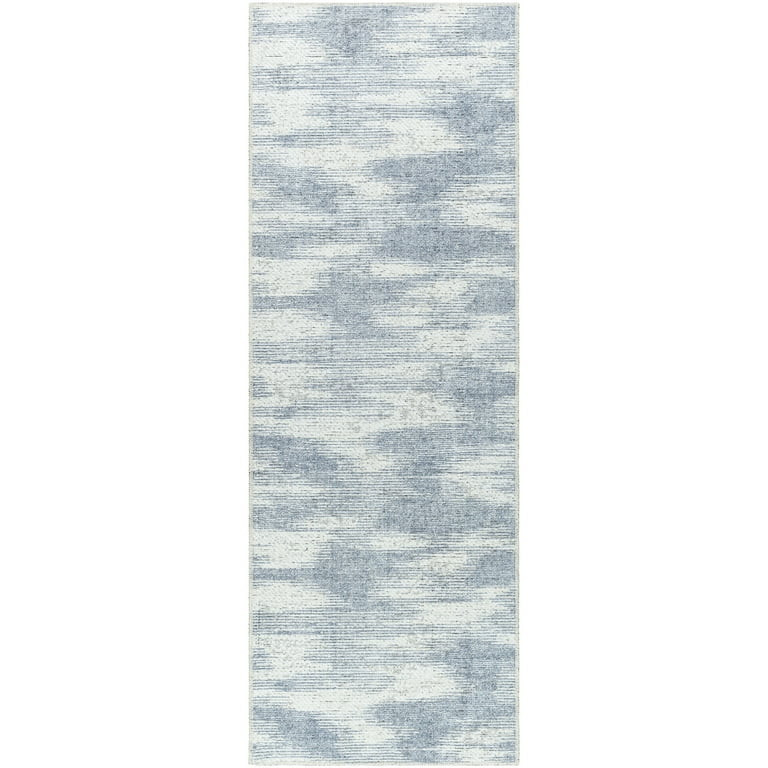 Better Homes & Gardens Broken Ikat Runner Washable Non-Skid Area Rug, Blue, 2'5" x 7' | Walmart (US)