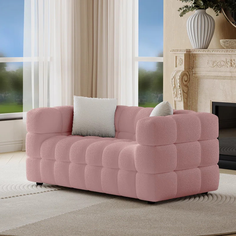 Mercer41 Monica 61'' Boucle Square Arm Loveseat & Reviews | Wayfair | Wayfair North America