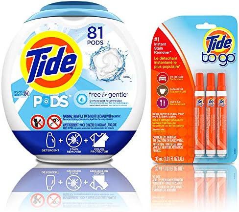 Tide Free and Gentle Laundry Detergent Pods, 81 Count, Unscented and Hypoallergenic for Sensitive... | Amazon (US)
