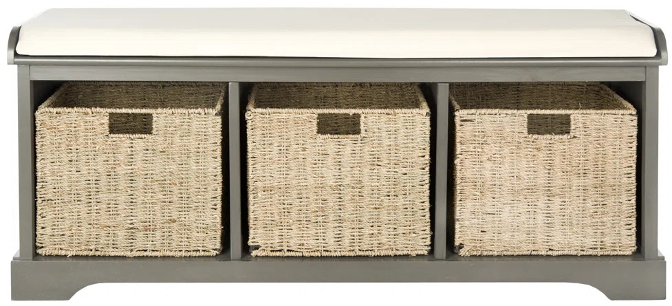 Painswick Canvas Upholstered Storage Bench | Wayfair North America