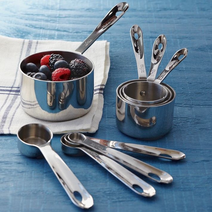 All-Clad Stainless-Steel Measuring Cups & Spoons | Williams-Sonoma