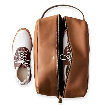 Leather Travel Shoe Bag | Mark and Graham | Mark and Graham