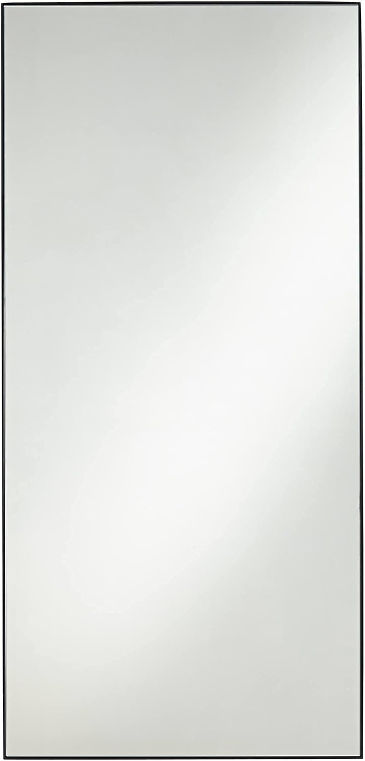 Aryn Rectangular Vanity Decorative Accent Wall Mirror Modern Matte Black Iron Thin Frame 20" Wide... | Amazon (US)