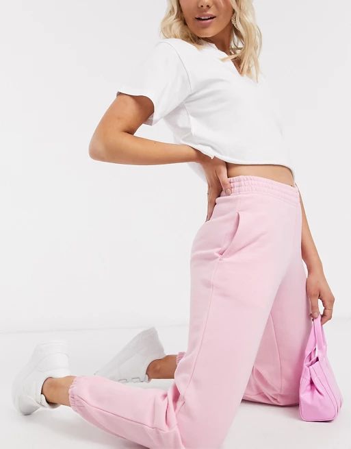 New Look cuffed jogger in pale pink | ASOS (Global)