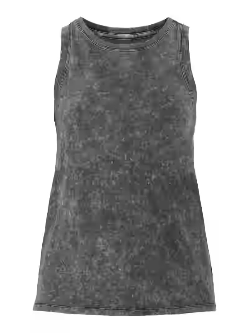 Time and Tru Women's Mineral Washed Cotton Tank Top with High Neck, Sizes XS-XXXL - Walmart.com | Walmart (US)