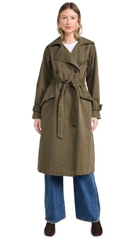 Z SUPPLY Women's Dorian Trench, Grape Leaf, Green, XL | Amazon (US)
