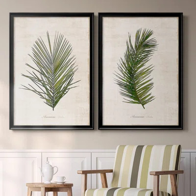 Palm Botanical I - 2 Piece Photograph Set on Canvas | Wayfair North America
