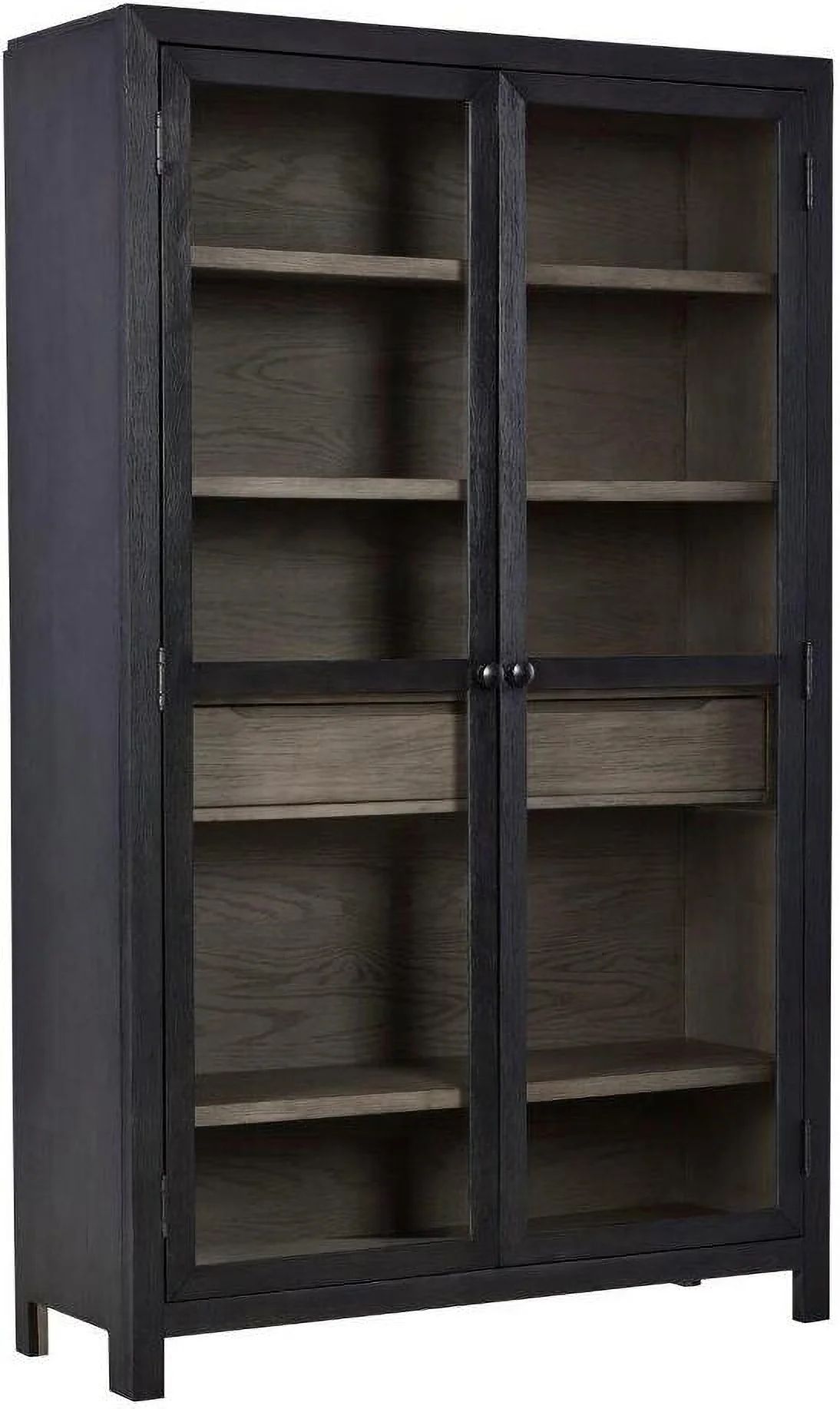 Lenston Black And Gray Tall Accent Cabinet | 1StopBedrooms | 1stopbedrooms