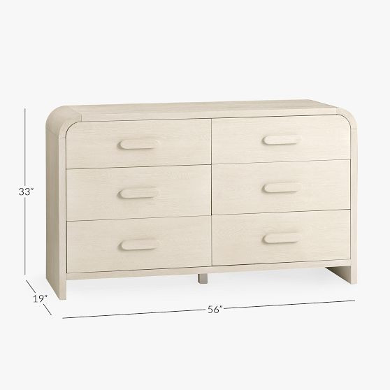 Clio Rounded Dresser (56w x 19d") | Pottery Barn Teen