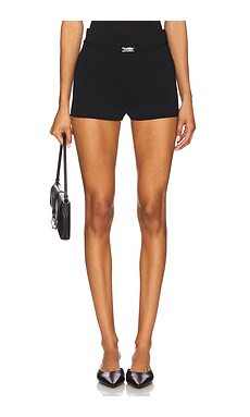 EAVES Danni Belted Short in Black from Revolve.com | Revolve Clothing (Global)