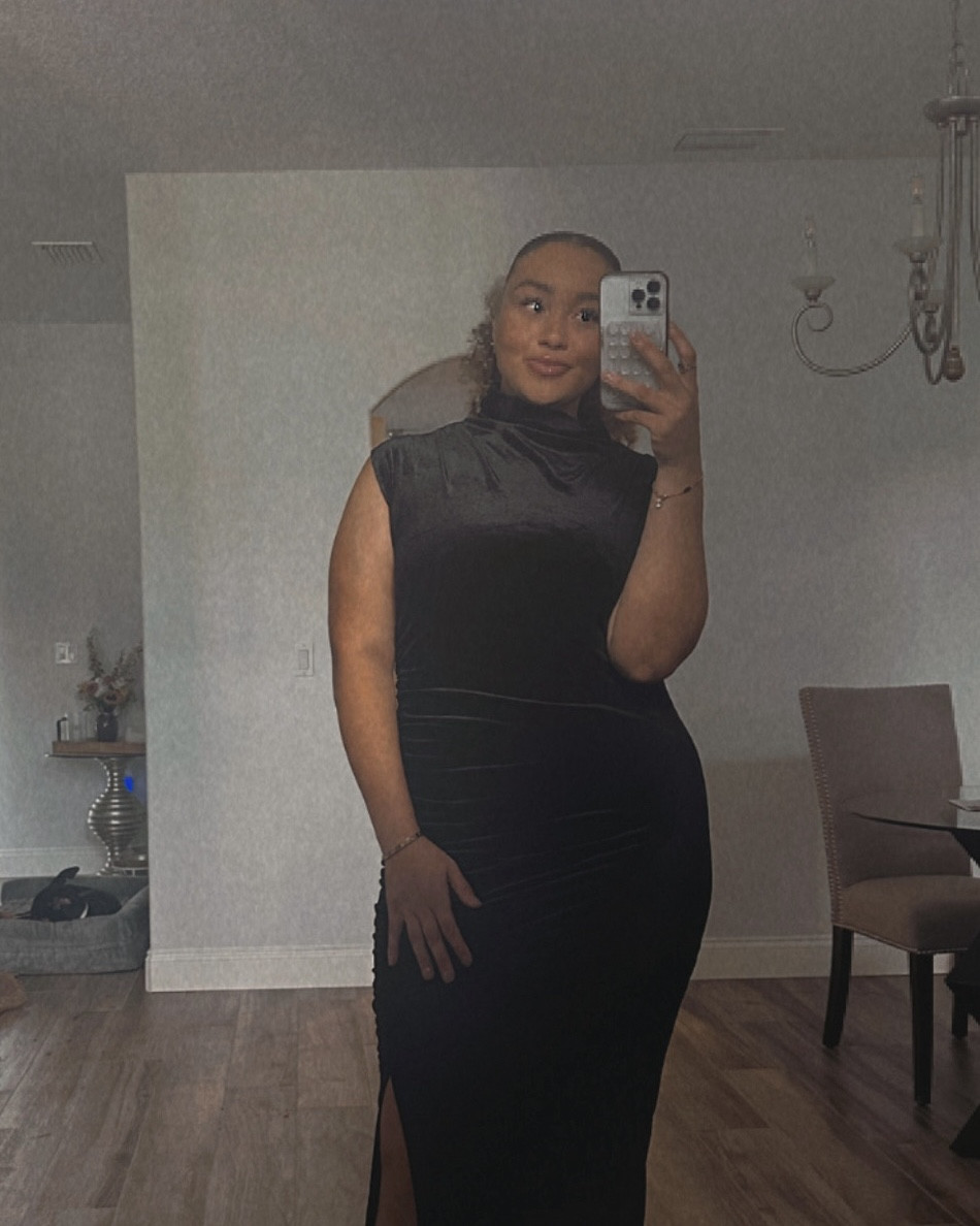 wedding guest outfit inspos💒✨
Love this velvet dress!! wearing a M! 

#LTKWedding #LTKBeauty #LTKStyleTip