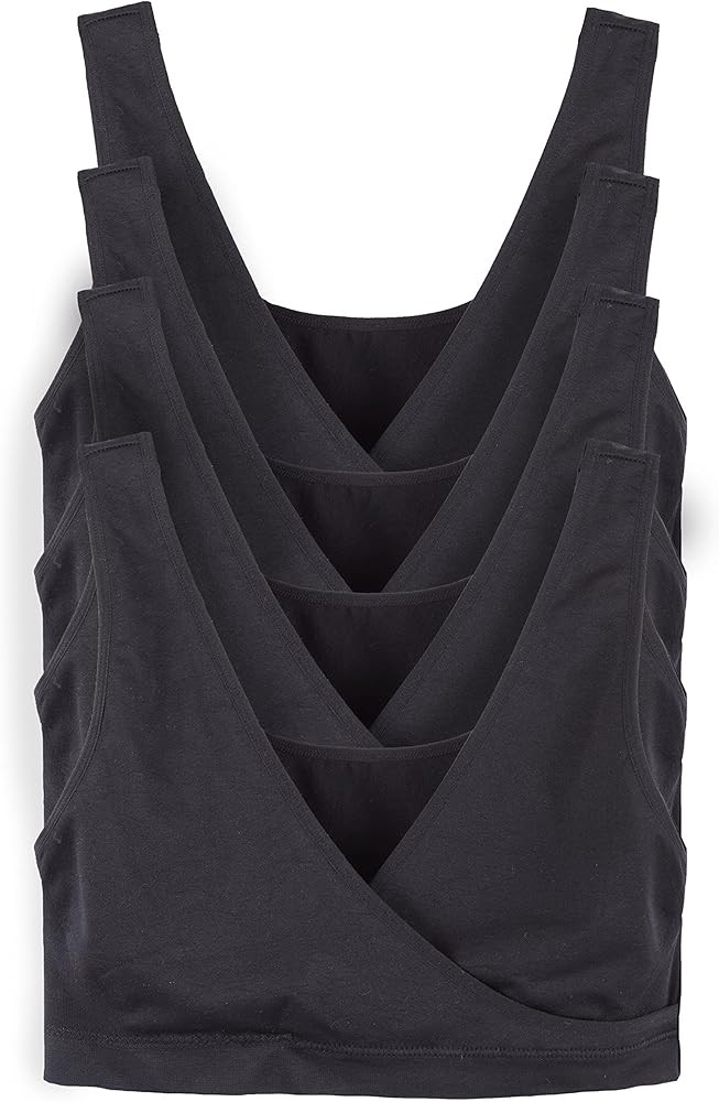 Caramel Cantina 4 Pack Nursing Maternity Women’s Sleep Comfort Bralette Bra | Amazon (US)