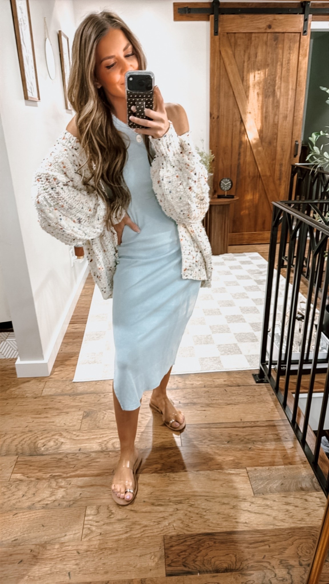 An early spring outfit! 
Dress: XS
cardigan: Small
Necklace code: Hannahjo 
Shoes are sold out but I have similar linked! 

#spring #petite #workstyle #ootd 

#LTKgrwm #LTKootd #LTKPetite