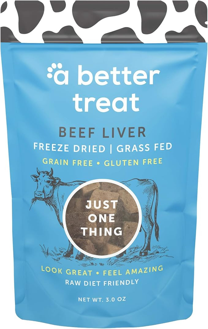 A Better Treat – Freeze Dried Beef Dog Treats, Grass Fed, Beef Liver Single Ingredient | Natura... | Amazon (US)