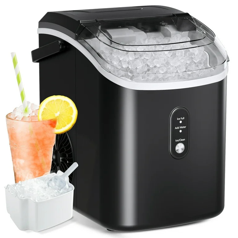 Simzlife Nugget Ice Maker Countertop, Portable Ice Maker Machine with Handle, Self-Cleaning, Read... | Walmart (US)