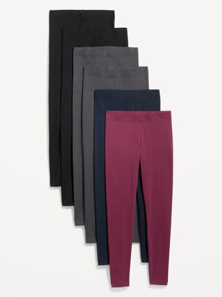 High-Waisted Leggings 6-Pack for Women | Old Navy (US)