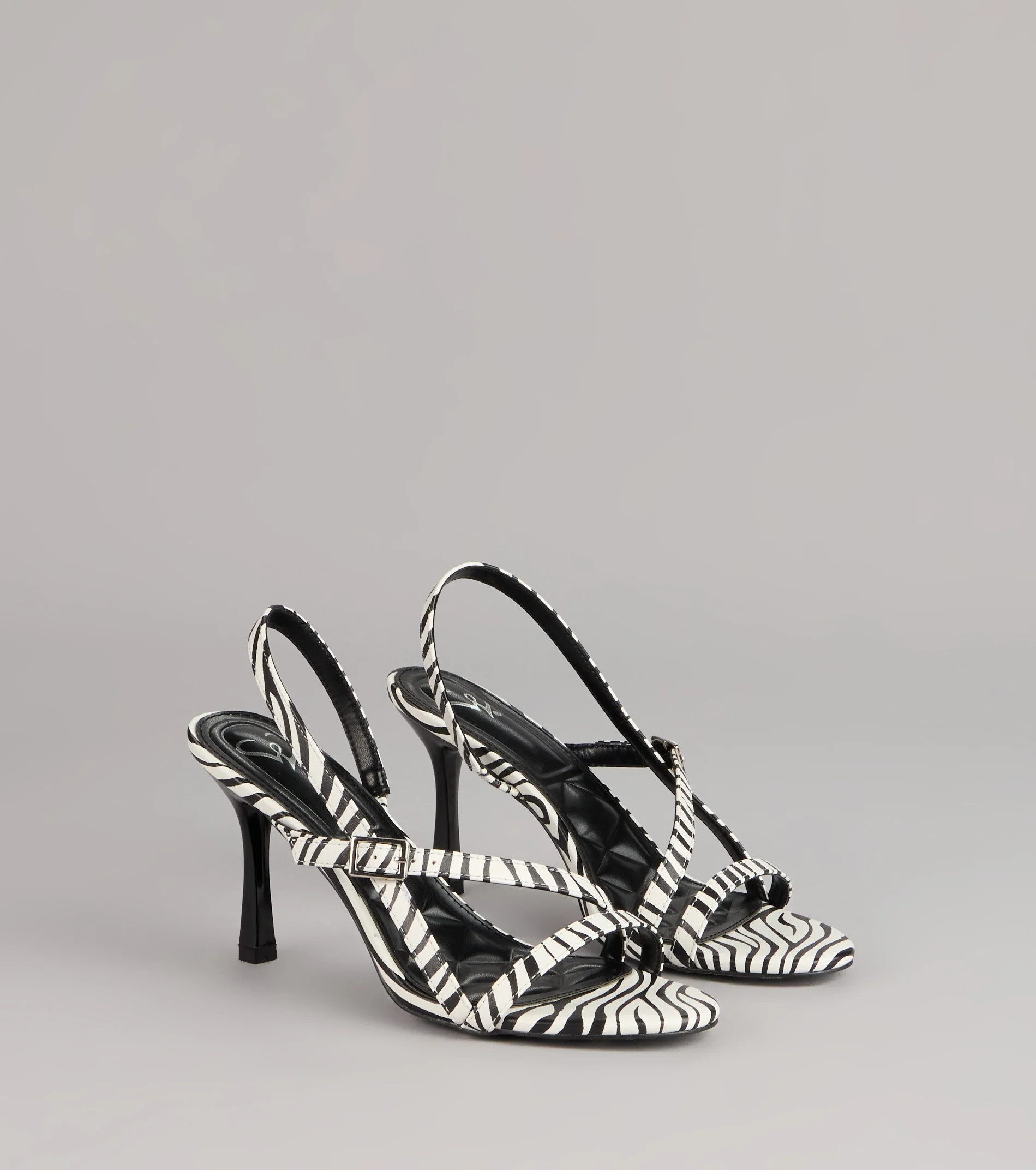 Wild Card Energy Zebra Slingback Heels | Windsor Stores