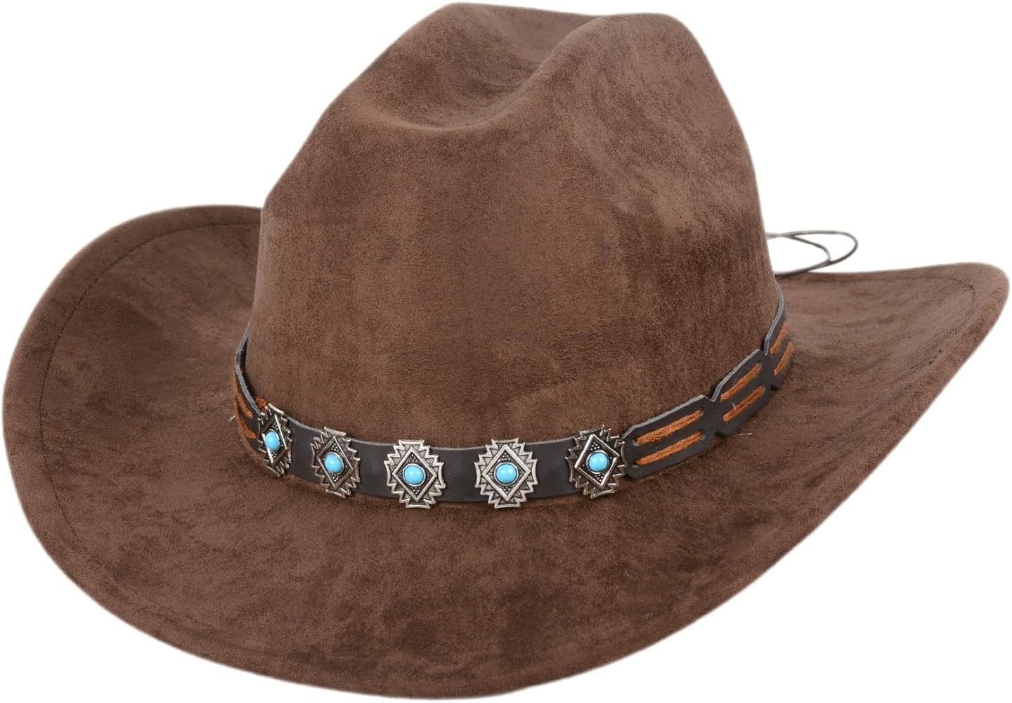 Classic Western Cowboy Hat,Men Women Retro Western Cowboy Hat,Wide Brim Cowgirl Hats Felt Fedora ... | Amazon (UK)