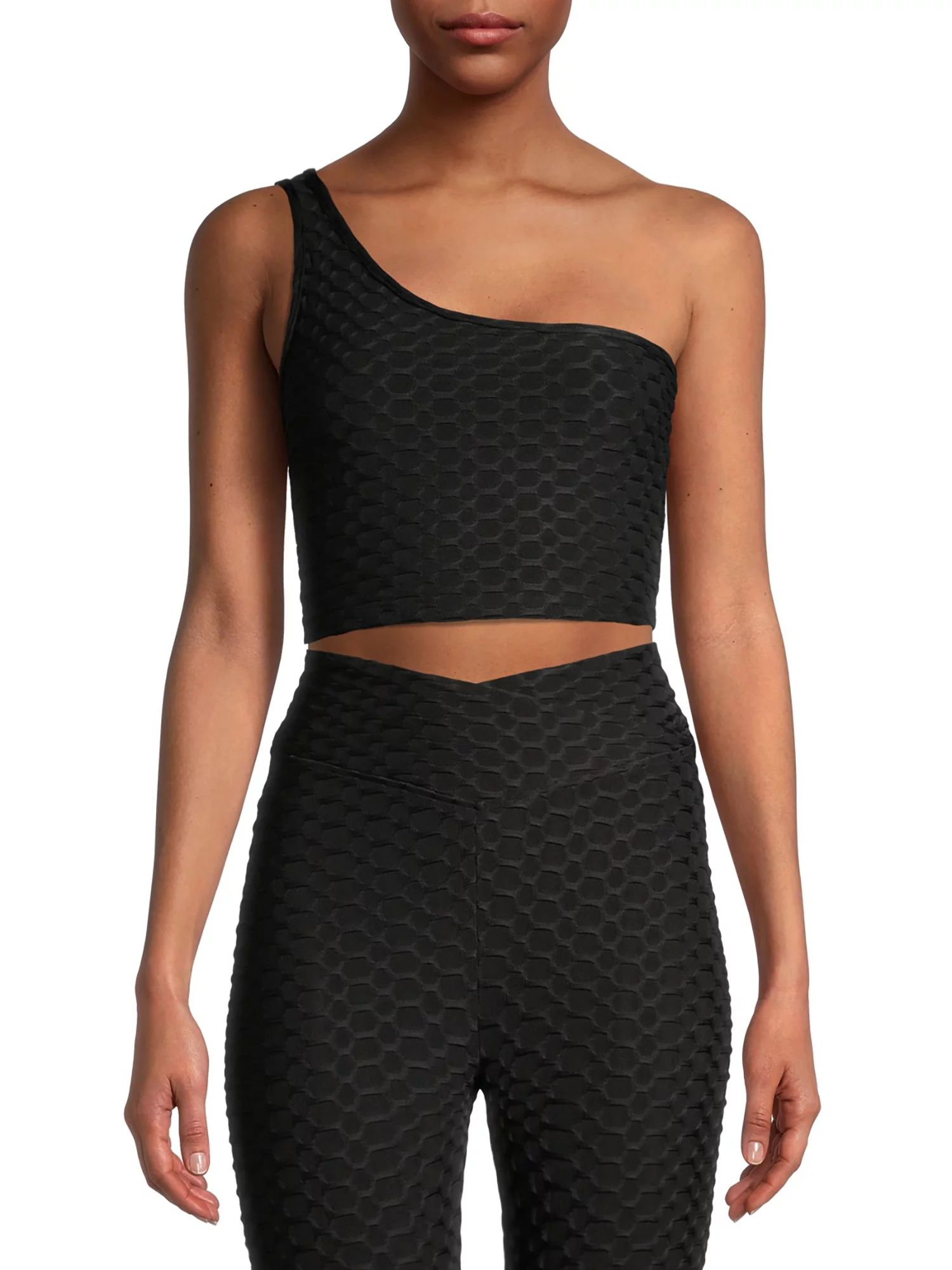 Liv & Lottie Junior Honeycomb One Shoulder Tank Top | Walmart (US)