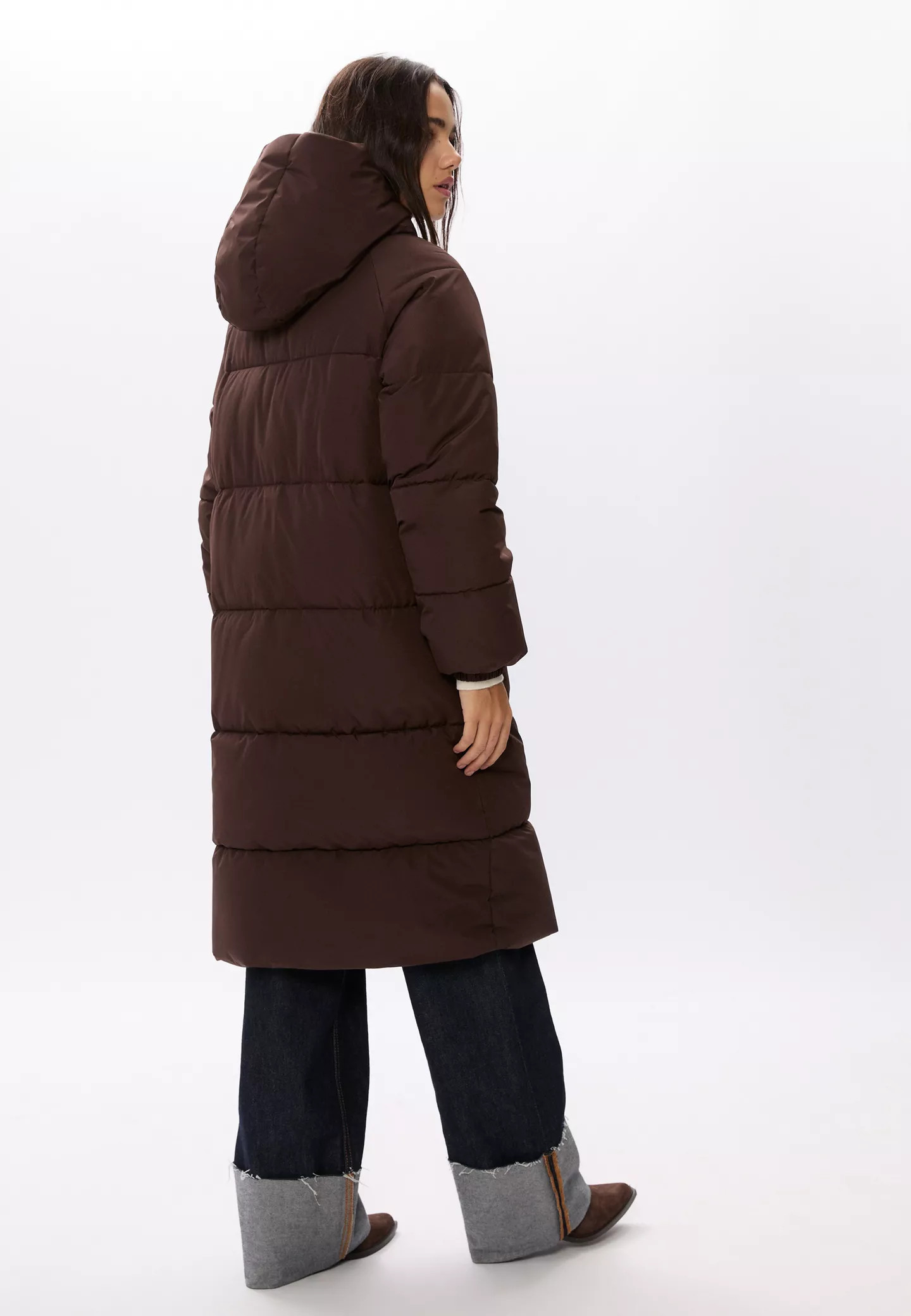 Long puffer coat - Women's fashion | Stradivarius United Kingdom | Stradivarius (UK)