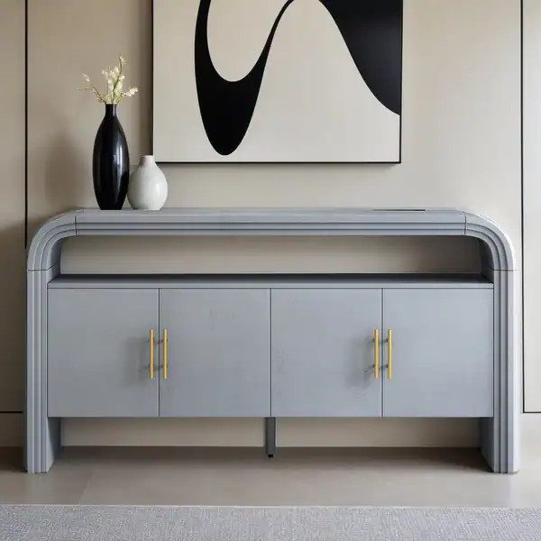 Elegant Sideboard with Treated Fir Veneer,Suitable For Entryway, Hallway, Living Room, Foyer, Cor... | Bed Bath & Beyond