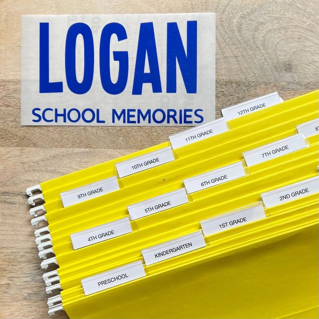 School Memory Box Files & Label - DIY Kit | Etsy (US)