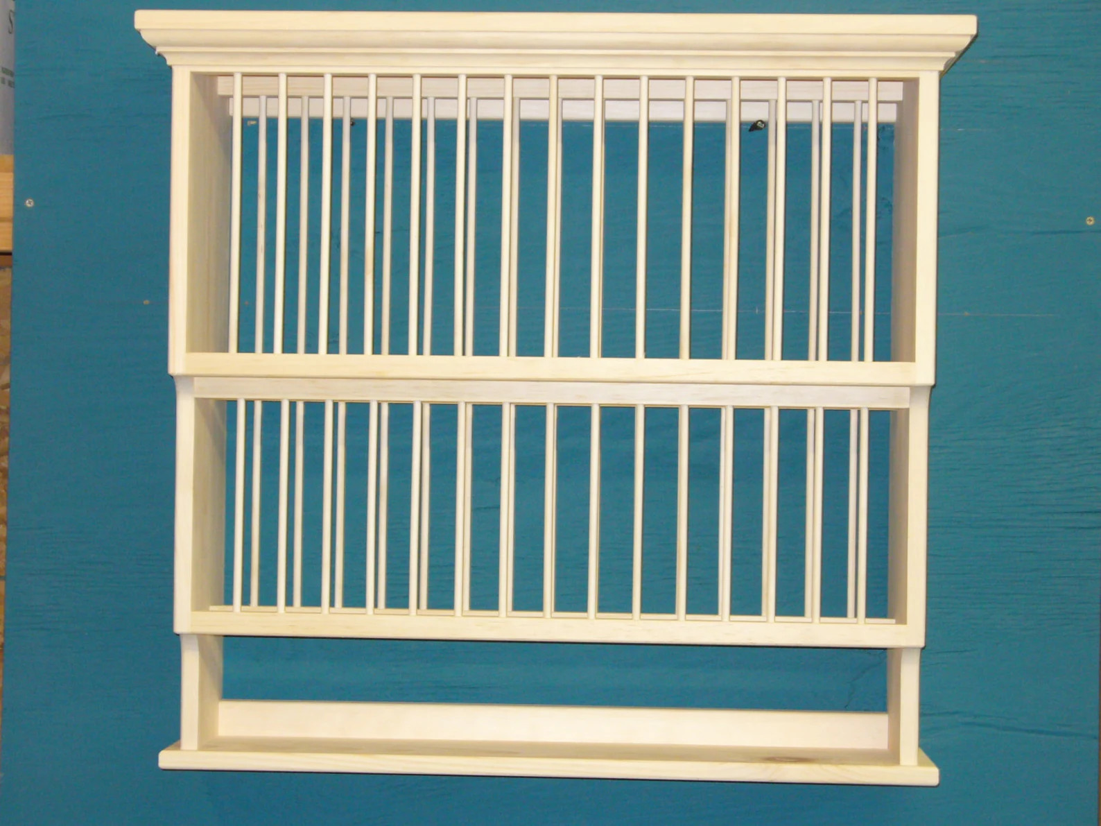 2tier Crown Molding Moulding Wood Cup Plate Dish Rack ART Shelf Cabinet Kitchen Shelves Solid Pin... | Etsy (US)