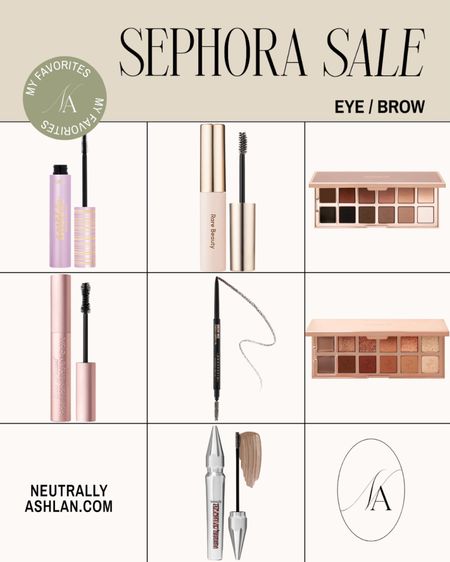 Sephora Sale: eye & brow picks, mascara, eyebrow brushes and pencils, eyeshadow palettes 🤎

#sephorasale #eyeshadow #eyebrow #mascara 

#LTKxSephora #LTKbeauty