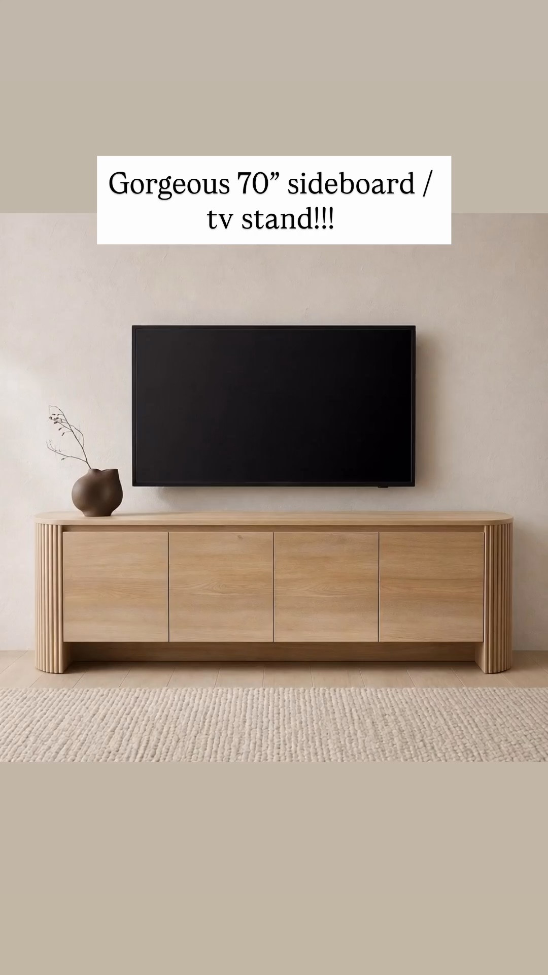 I just saw one of the prettiest 70” sideboards / tv stands is included in  @Wayfair  Way Day where everything is up to 80% off and free shipping for 3 days only / until 4/27! ! #ad #wayfair #wayfairpartner #WayDay