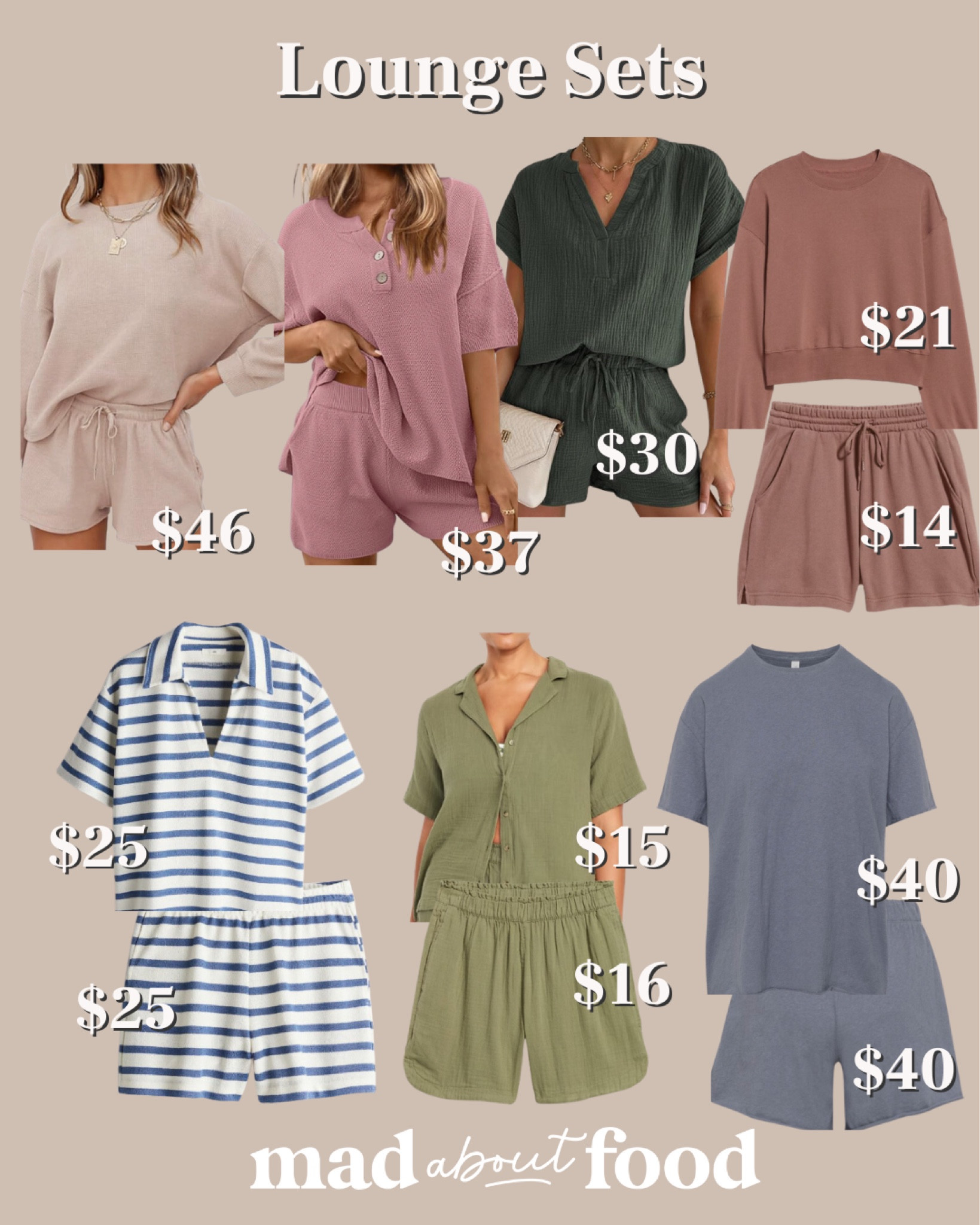 Comfy summer and spring lounge sets!
