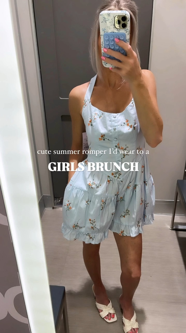 New arrivals for summer. The cutest romper. Comes in other styles & is under $30. Wearing size XXS. Linking the Dolce Vita look for less sandals too,

Summer outfits. Summer style. Rompers. Brunch outfit. Baby shower outfit. Easy outfits. Affordable outfits. New arrivals. Summer sandals. Vacation outfits. 

#LTKFindsUnder50 #LTKStyleTip #LTKVideo