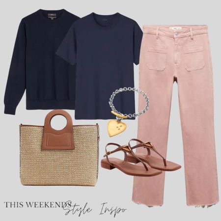 Pink & navy such a beautiful colour combination 

Pink jeans 
Casual outfit 
Weekend style 

#LTKxUNIQLO #LTKuk #LTKover50style