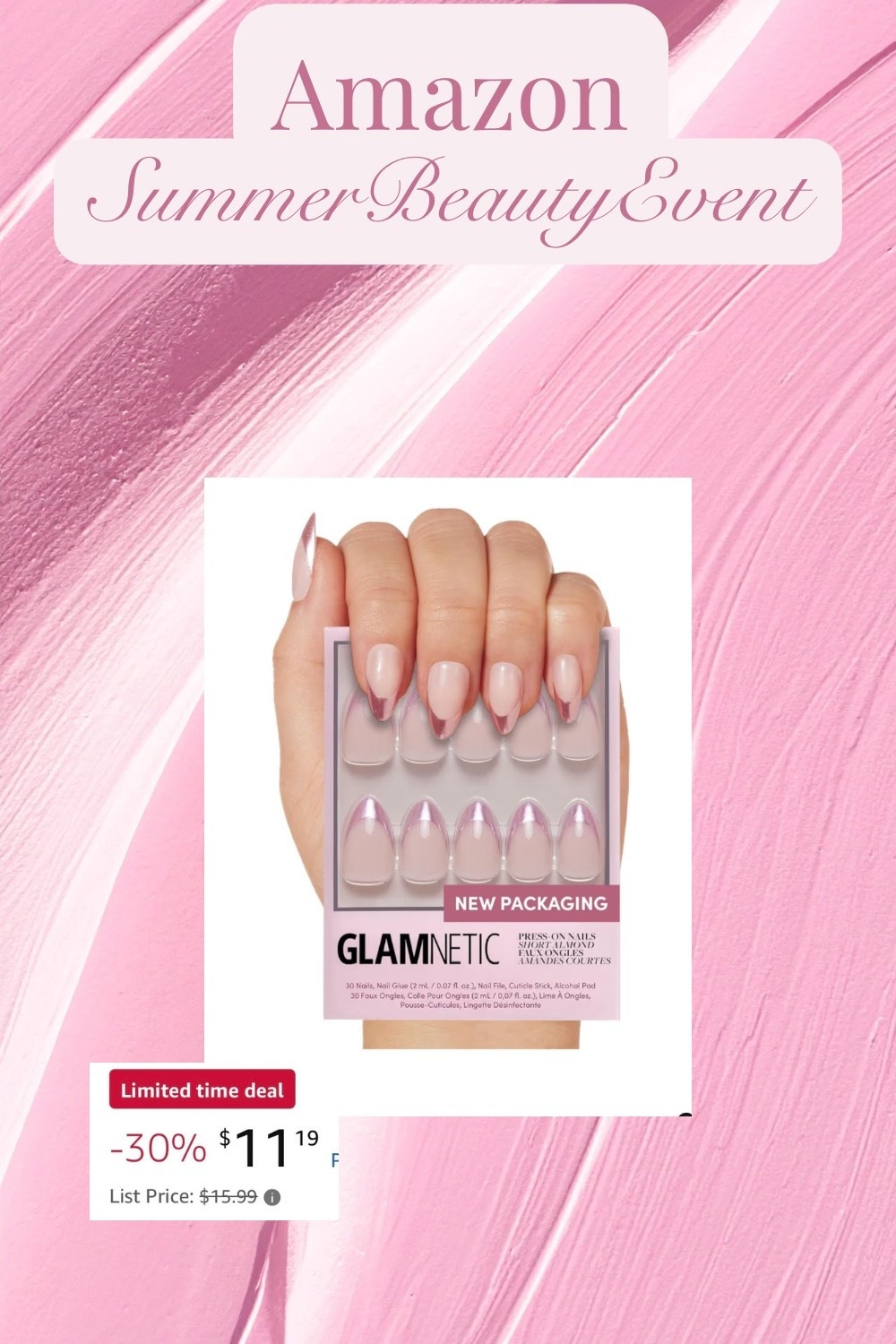 Top quality press ons on major sale 💅 #amazon #amazonbeauty #pressonnails #glamnetic #amazonfinds

#LTKselfcare #LTKBeauty #LTKSaleAlert