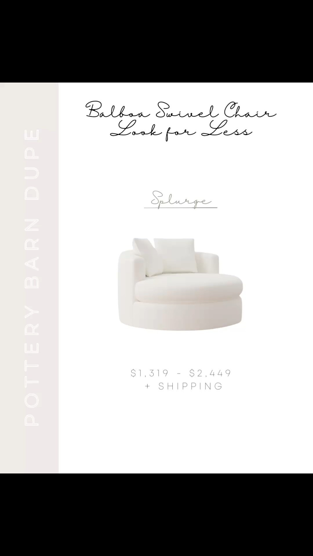 Pottery Barn Balboa Swivel Chair Dupe | Pottery Barn Inspired | Pottery Barn Look for Less | Pottery Barn Look Alike

Top selling oversized chairs  | Round daybed | oversized round chair | oversized accent chair | recessed arm swivel chair | oversized swivel chair | swivel barrel chair | Oversized barrel swivel chair | oversized upholstered swivel chair | oversized living room swivel chair | oversized swivel chair | large swivel chair | large living room swivel chair | large barrel swivel chair | swivel accent chair | oversized swivel accent chair | down filled swivel chair | oversized down filled swivel chair | splurge or save | living room chair | living room seating | oversized living room seating | oversized living room chair | cozy living room chair | world market oversized chair | world market rico chair | rico swivel chair 




#LTKStyleTip #LTKHome #LTKSaleAlert